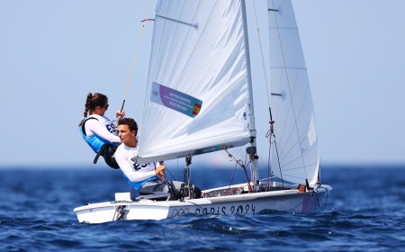 Buscando el oro en vela, Jordi Xammar y Nora Brugman se bajan del podio