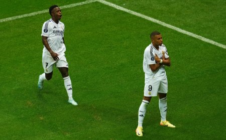 Vinicius vuela, Mbappé marca y el Madrid se lleva la Supercopa contra el Atalanta