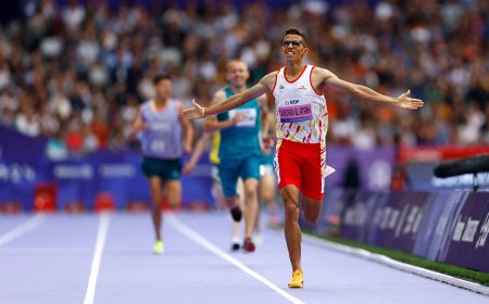 El español Yassine Ouhdadi gana el oro en 5.000 en los Juegos Paralímpicos