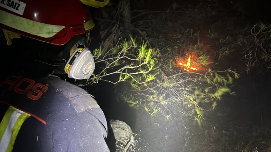 Un incendio forestal obliga a desalojar varias viviendas y a confinar a vecinos en Rivas