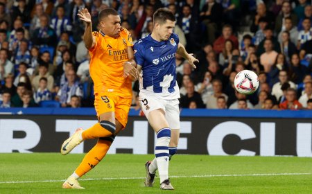 Real Sociedad - Real Madrid, en directo | El equipo blanco gana con dos goles de penalti y mete presión al Barcelona, líder de la Liga