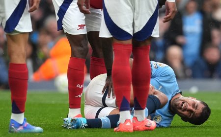 El Manchester City confirma la lesión de ligamento cruzado de la rodilla derecha de Rodri