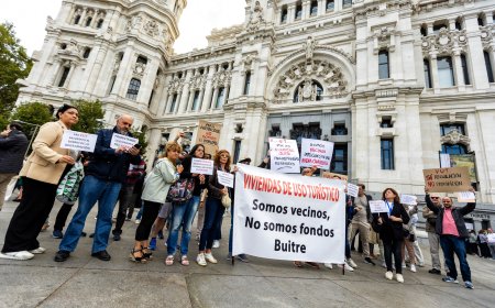 Los pequeños propietarios de pisos turísticos también protestan en Madrid