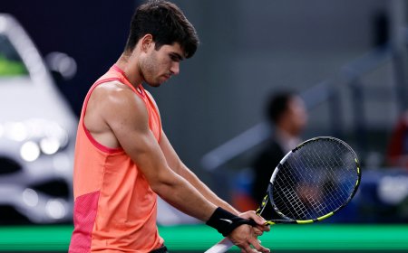 Alcaraz cae en los cuartos de final del Masters de Shanghái