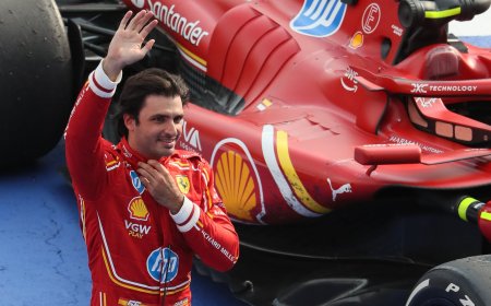 Carlos Sainz gana el GP de México, su segunda carrera de la temporada, y Verstappen la lía