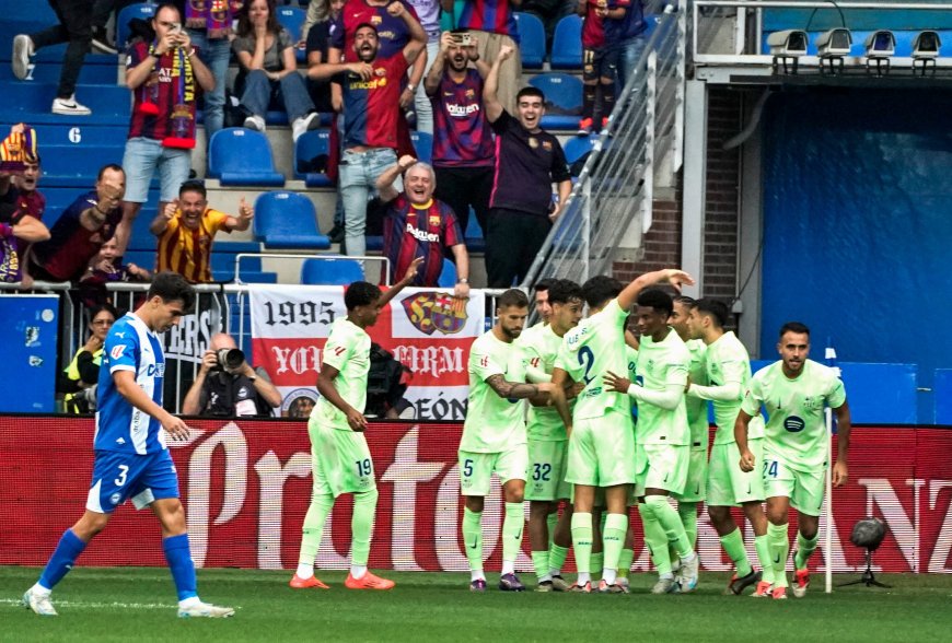 Alavés - Barcelona en directo | Hat-trick de Lewandowski en 31 minutos de partido