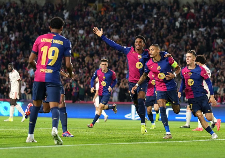Barcelona - Bayern Múnich, en directo | Raphinha pone el broche a la primera parte