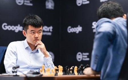 Ding empata con blancas la 2ª partida del Mundial de ajedrez cuando podía apretar al sorprendido Gukesh