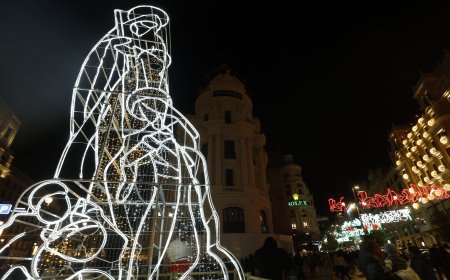 El encendido de las luces de Navidad en Madrid, en imágenes