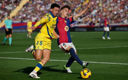 Barcelona - Las Palmas en directo | Los azulgrana se van con un incómodo empate al descanso