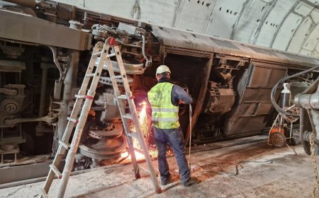 Adif y Renfe concluyen la extracción del tren volcado en el túnel Atocha-Chamartín tras un mes de trabajos nocturnos