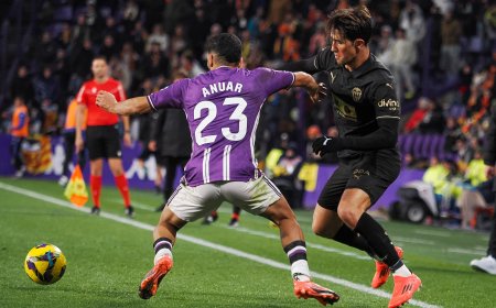 El Valladolid derrota al Valencia, nuevo colista de LaLiga
