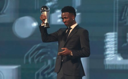Vinícius Júnior y Aitana Bonmatí, ganadores del Premio The Best 2024 de la FIFA a los mejores jugadores del año