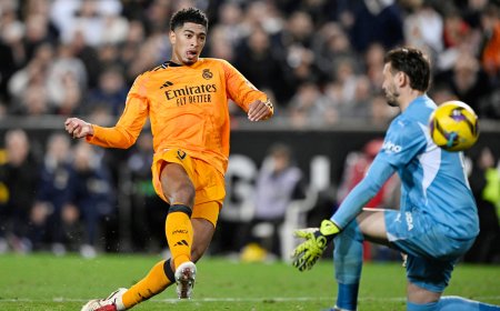 El Madrid aplaca el volcán de Mestalla