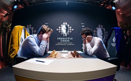 Caruana se pasa en el ajedrez creativo y cae ante Keymer en la primera partida de la final
