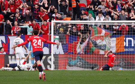 Osasuna - Real Madrid en directo | Los blancos empatan en El Sadar tras jugar con uno menos desde la expulsión de Bellingham en el 40