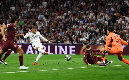 Mbappé revienta al Manchester City y el Madrid pasa a octavos
