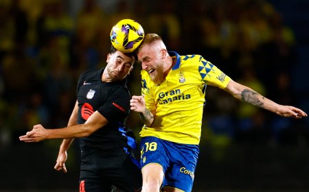 Las Palmas - Barcelona en directo | Los azulgrana se marchan al descanso sin crear apenas peligro