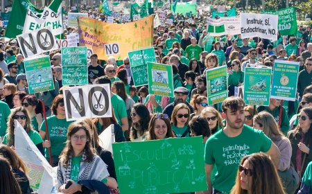 El descontento con las políticas de Ayuso saca a la calle a todo el arco de la educación pública en Madrid
