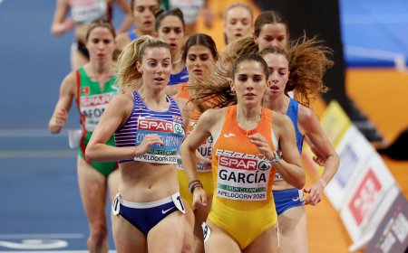 Marta García, los del 800m y los relevos, estrellas en el óvalo de Apeldoorn el último día