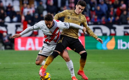 Rayo y Real Sociedad empatan en un partido igualado