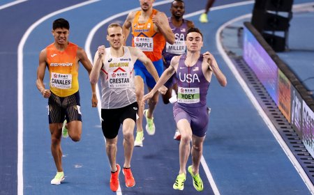 Josué Canales gana el bronce en la prueba de 800m en el mundial en pista cubierta en Nanjing