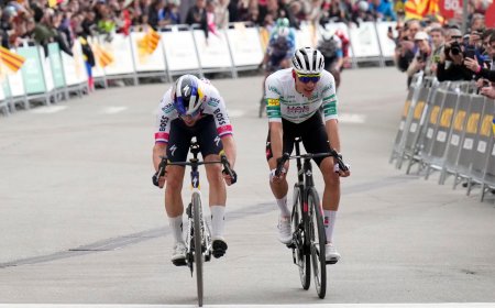 Montserrat bendice el mano a mano entre Ayuso y Roglic en la Volta Catalunya