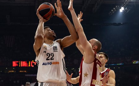 El Real Madrid sobrevive en la caldera del Estrella Roja: 72-78