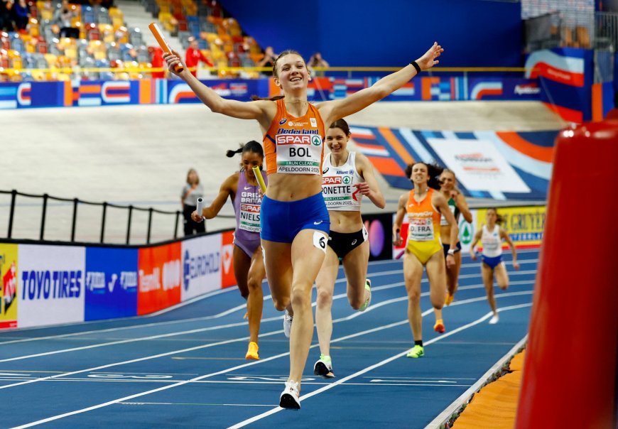 La generosidad de la estrella Femke Bol resplandece la primera noche de los Europeos de Apeldoorn