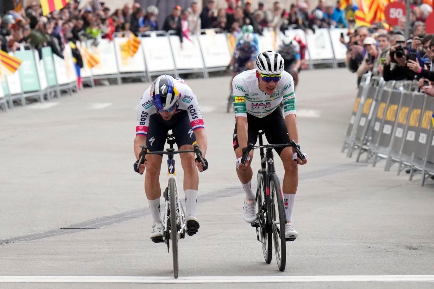 Montserrat bendice el mano a mano entre Ayuso y Roglic en la Volta Catalunya