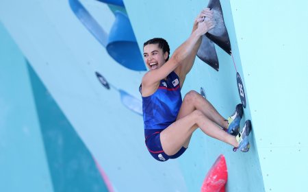 Brooke Raboutou, la primera mujer en alcanzar el 9b+, hace historia al escalar tan duro como los mejores hombres