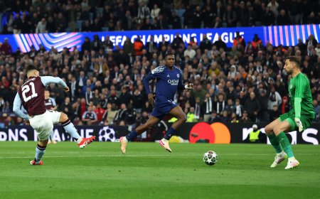 El PSG golpea primero y resiste después en Villa Park