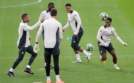 Real Madrid - Arsenal, en directo | Lucas Vázquez vuelve al lateral derecho y Tchouameni entra en la medular junto a Valverde