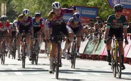 Etapa y liderato de la Vuelta a España femenina para Femke Gerritse en Huesca