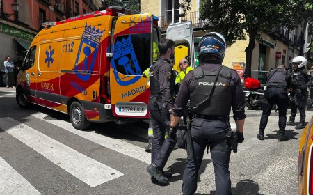 Un joven, muy grave tras sufrir una puñalada en el cuello en la calle de Toledo de Madrid