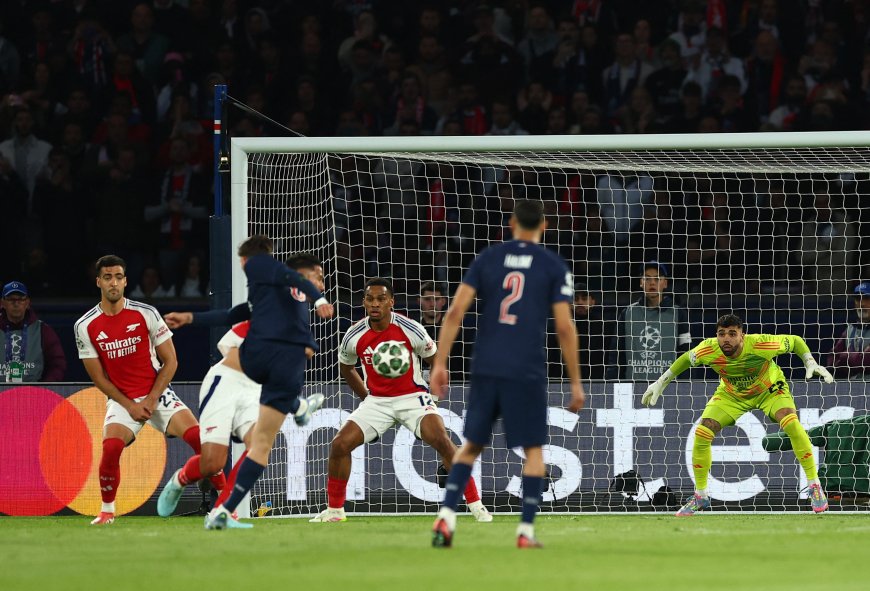 PSG - Arsenal en directo | El PSG gana al descanso gracias al gol de Fabián