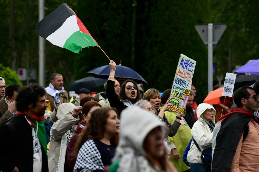 Miles de personas protestan en Madrid contra el “genocidio en Palestina”