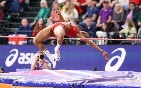 María Vicente roza el récord de España en su primer heptatlón en tres años