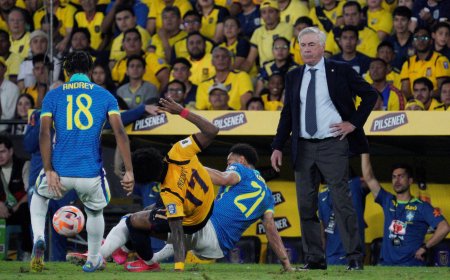 Pacho nubla el debut de Carlo Ancelotti con Brasil