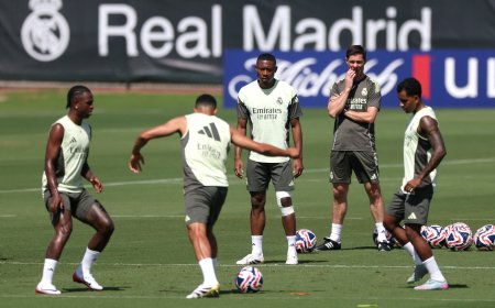 El Real Madrid prepara el Mundial de Clubes sobre hierba bendecida por Bielsa