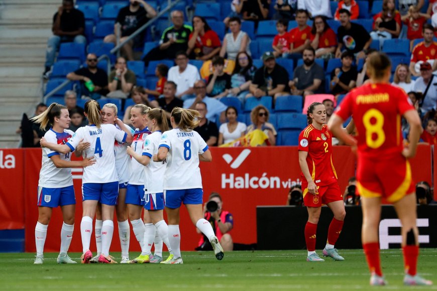 España - Inglaterra en directo | Las inglesas ganan al descanso gracias a un tanto de Russo y las españolas estarían eliminadas
