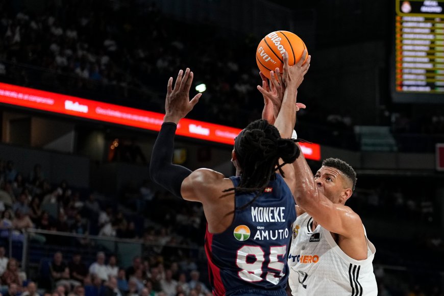 Tavares lidera la victoria del Real Madrid ante el Baskonia