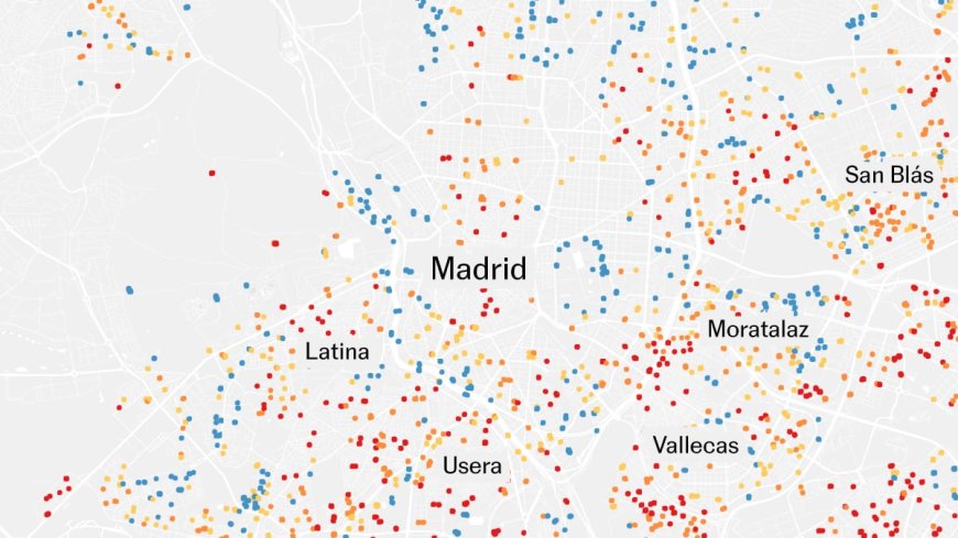 ¿Cuánto calor hace en cada parque infantil de Madrid? Los satélites de la NASA dicen que el 64% se disparan hasta los 41 grados o más