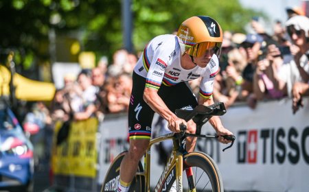Evenepoel vuela en la crono y Pogacar se viste de amarillo tras la quinta etapa del Tour de Francia
