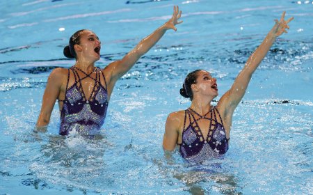 Iris Tió y Lilou Lluís logran el oro en dúo libre, el título que le faltaba a la natación artística española