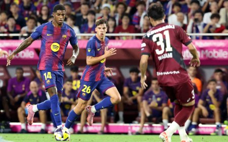 Los jóvenes del Barcelona se reivindican en Japón en el estreno de Joan García y Rashford