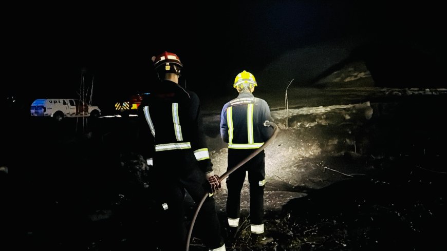 Hallado el cadáver de un hombre carbonizado al sofocar un incendio de pastos en Morata de Tajuña