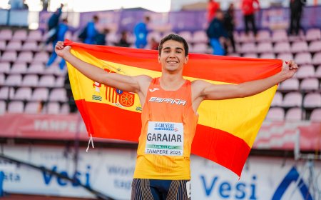 España tiene dos campeones de Europa sub-20 insólitos: un corredor de 100 metros y una lanzadora de disco