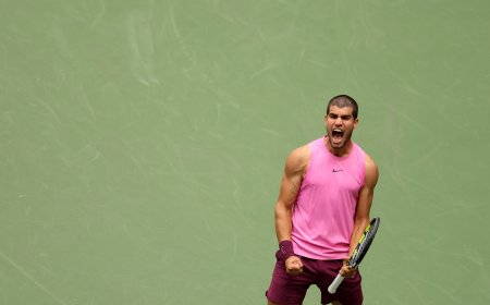 Alcaraz culmina ante Lehecka un trazado impoluto hacia las semifinales