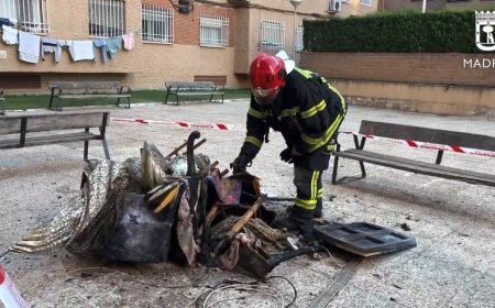 Un incendio en una vivienda de Madrid deja dos heridos graves